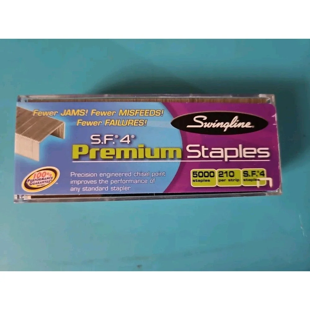 Swingline S.F. 4 Premium Chisel Point 210 Count‎ Full-Strip Staples 5000/Box